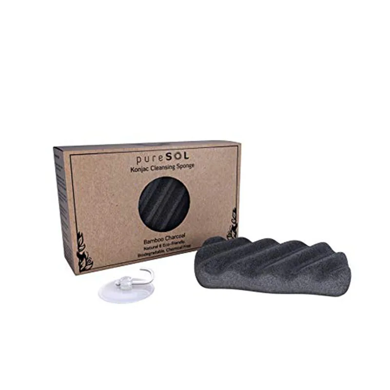 

Free Sample Natural Sea New Konjac Sponge With Box For Face Cleaning And Exfoliate