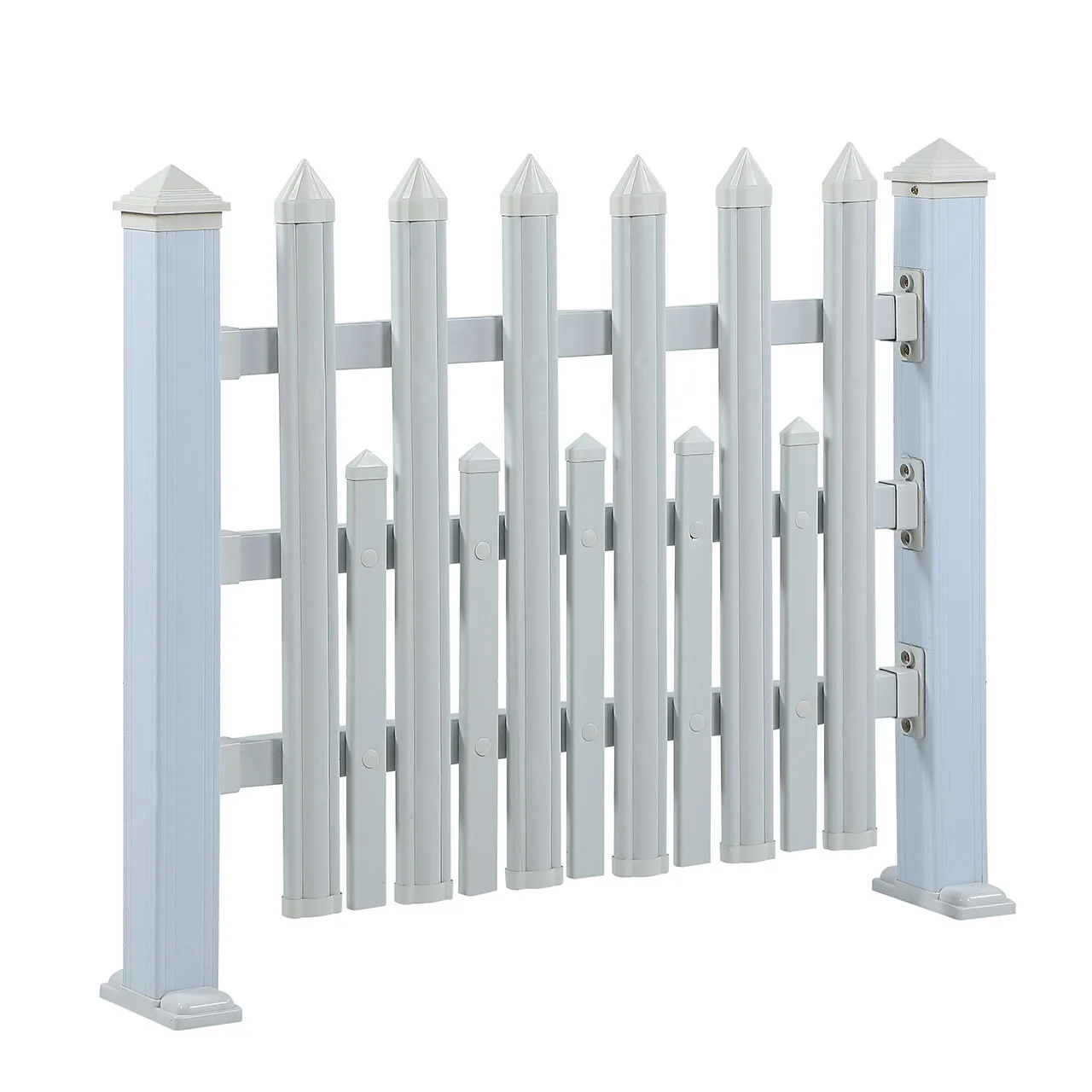 

American style high quality privacy pvc plastic vinyl FENCE, Black, white, gray and brown or customized color
