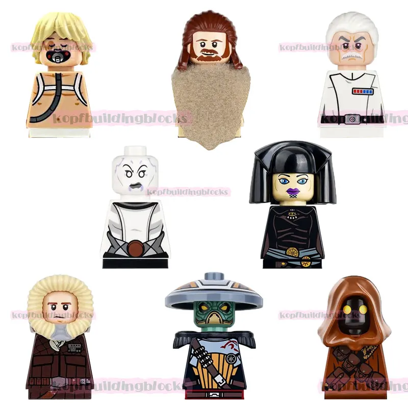 

PG8037 Movie Space Wars Block Figure Ventress Yularen Luke Skywalker Qui-Gon Jinn Han-solo Mini Building Block Figure Toy Bricks