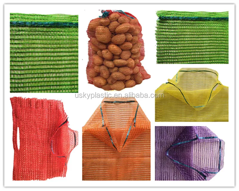 Hdpe Monofilament Vegetable Packing Net Bags For Apples Onions Eggplant