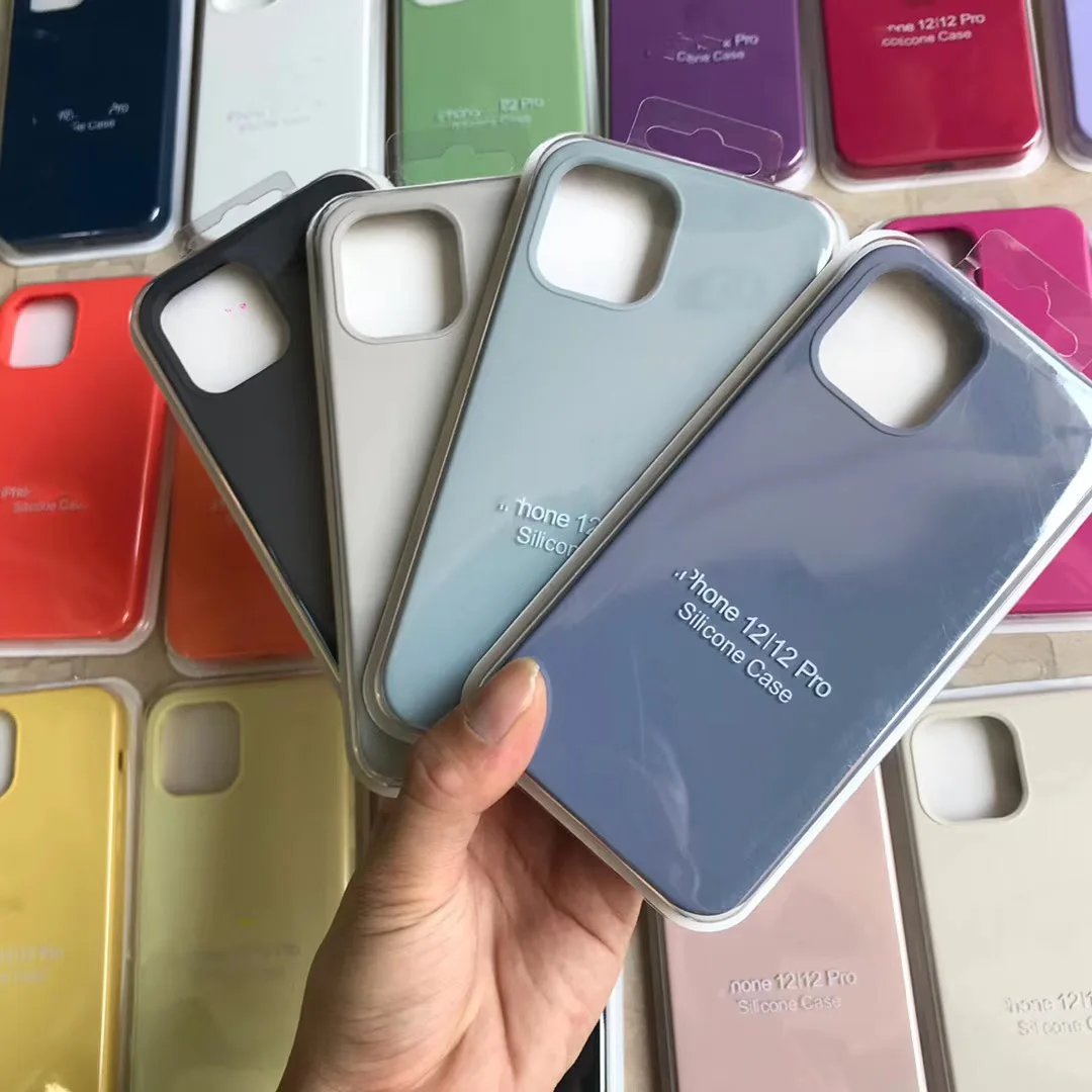 

amazon hot case For Iphone8/X/11/ 12 Case Luxury Original Silicone Phone Case Cover For iphone silicone case Custom logo case