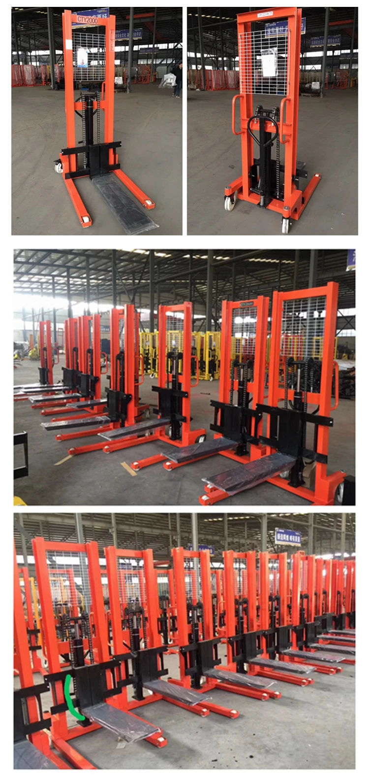 Mini Hydraulic Lifting Manual Hand Pallet Portable Stacker