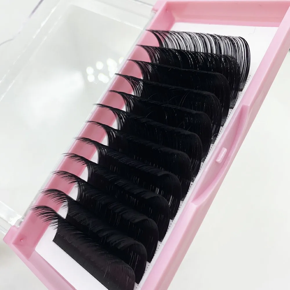 

0.20 dd curl soft individual matte natural lash trays diy mink volume las supplies silk classic cashmere eyelash extension, Black