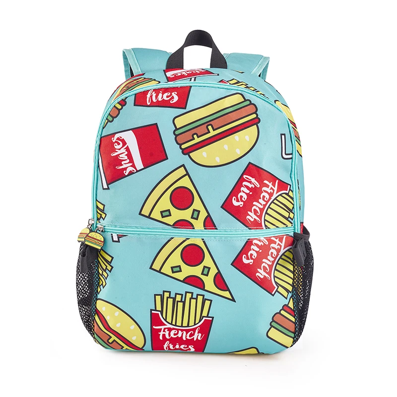 

2020 new model hot sale fast food style school&lunch bag pencil pouch set of 3 bags, Customized color