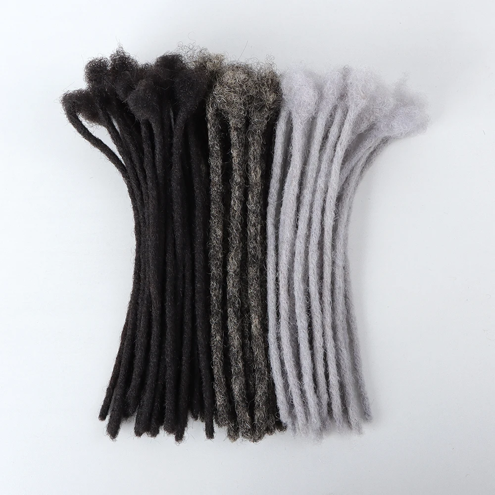 

Vastdreads wholesale |gray loc extensions| dreadlock extensions grey handmade dreadlocks human hair