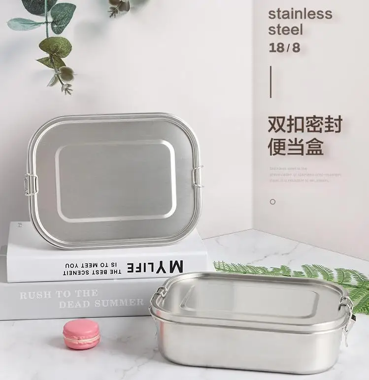 

Eco Leakproof Stainless Steel Tiffin Lunch Box with Divider China SUS304 Food Container with 1/2/3 Compartments