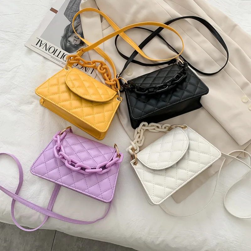 

2021 The New Fashion Rhombus Texture Handbags For Women All Match Crossbody Sling Bags Women Handbags Shoulder