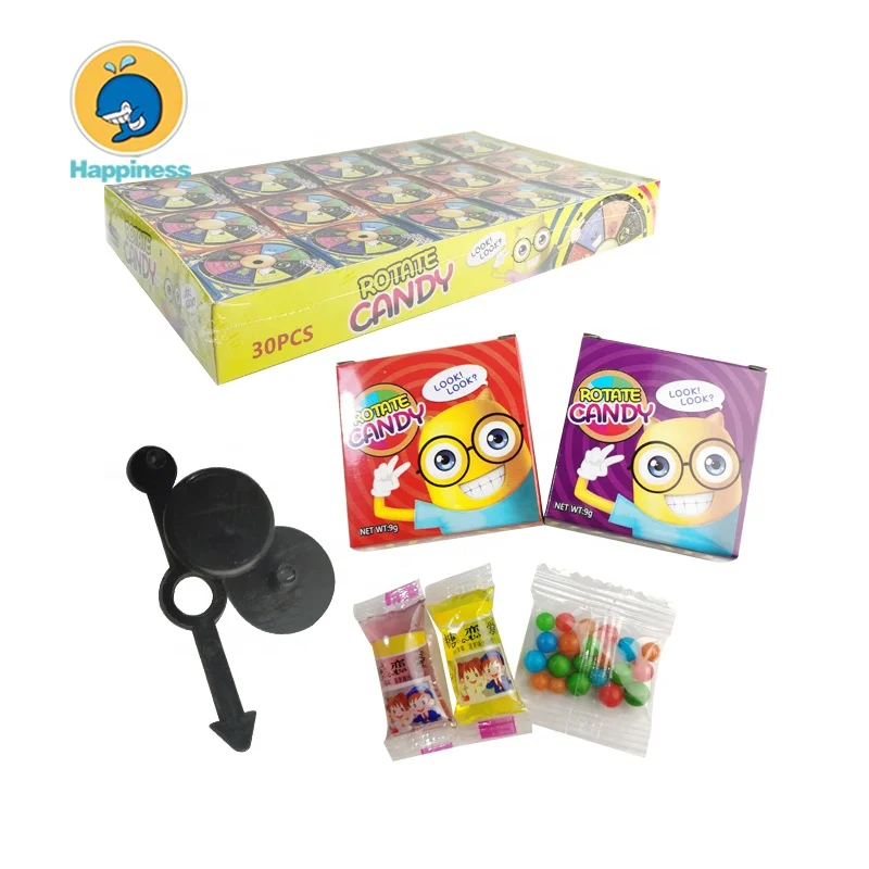 

surprise box turntable game fruit jelly press candy, Multi-colored