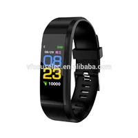 

2019 wristband health bracelet 115 plus with heart rate monitor fitness tracker 115plus smart band