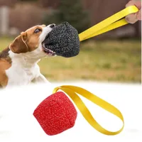 

Dog Training Ball Toy Large Dogs Bite Training Tugs Pillow Nylon Rope Handle Pet Chewing Ball Toys For K9 Agility Equipment