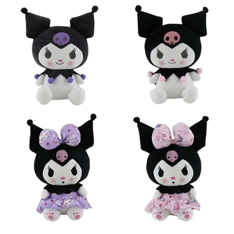 

Wholesales Kawaii Sanrio Melody Kuromi Plush Toy Sanrio Keychain bag Kuromi Plush Doll