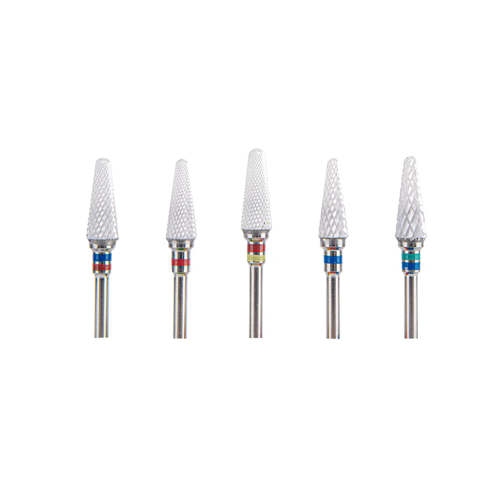 

Manicure Tools Pink Ceramic Nail Drill Bit, White yellow pink black blue