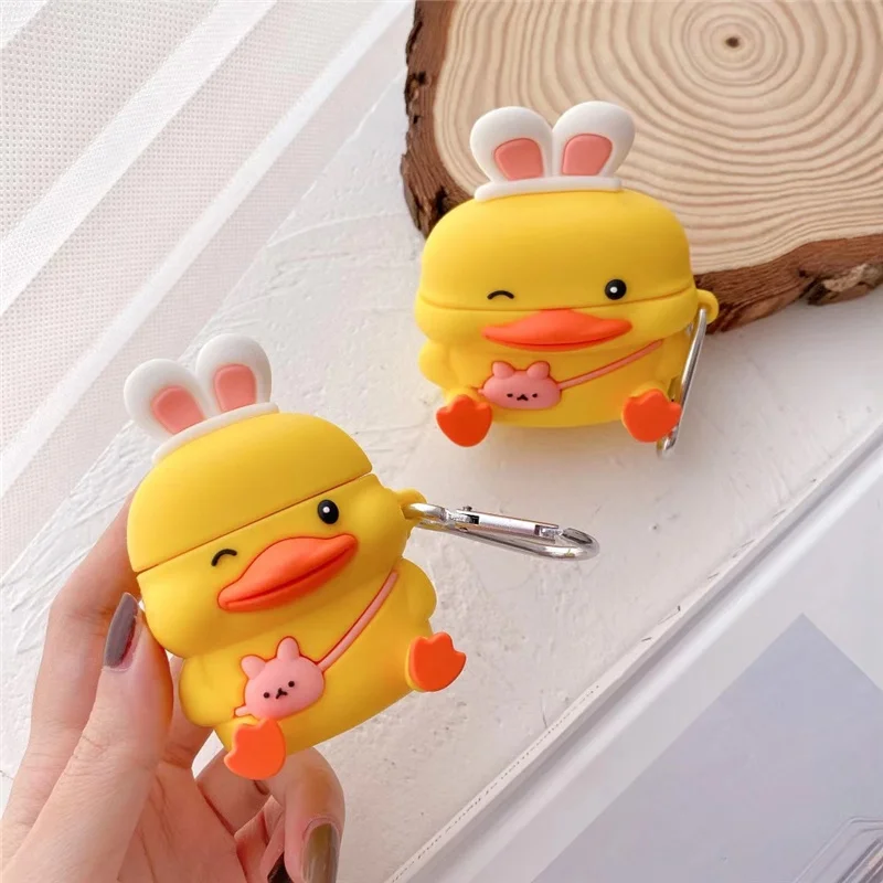 

Wholesale 3D Unique Shockproof Cute Duck Luxury Case Cover for Airpods 2nd generation for Airpods Pro