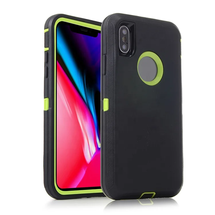 

Hot new products heavy duty 360 full protection defender case for iphone XR, Multi