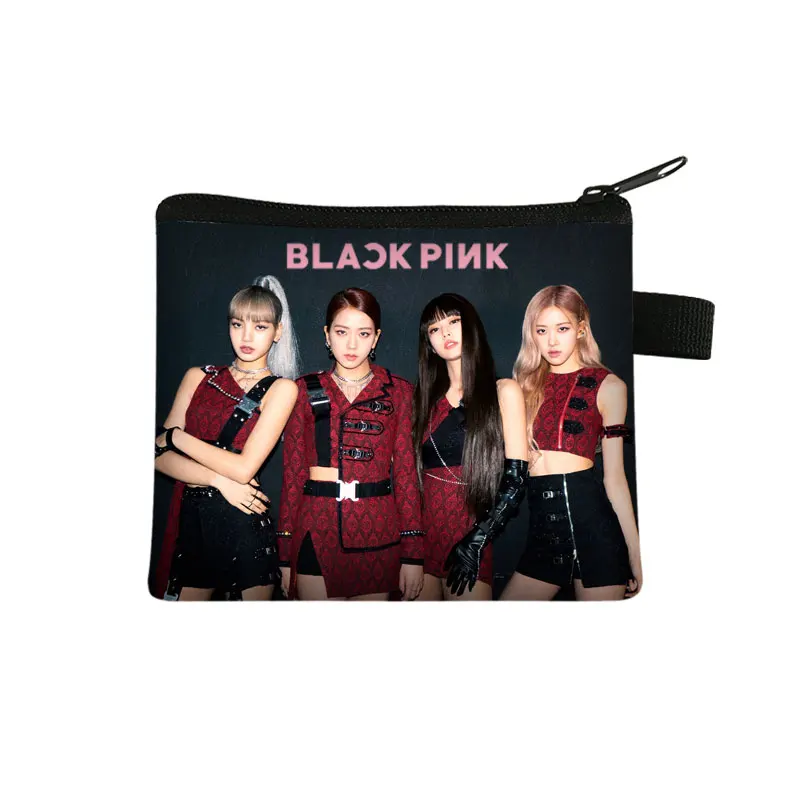 

Factory KPOP Blackpink Printed Coin Bag Women Lipstick Card Keys Holder Money Bag Ladies Wallet Coin Purse, Customized