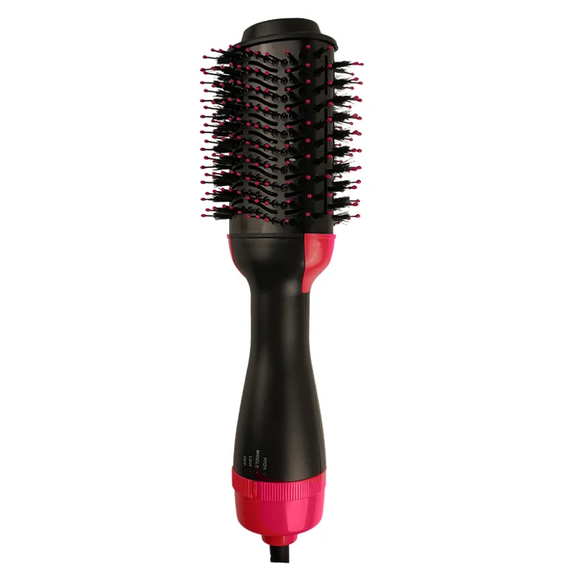 

Portable Hair heating comb multifunctional hair comb high frequency hair straightener brush comb, Black+red