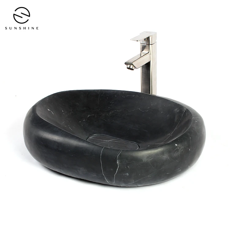 Wholesale Fancy Handmade Marble Stone Bathroom Sink Basin