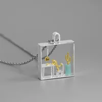 

Cat at Home 925 Sterling Silver Pendant