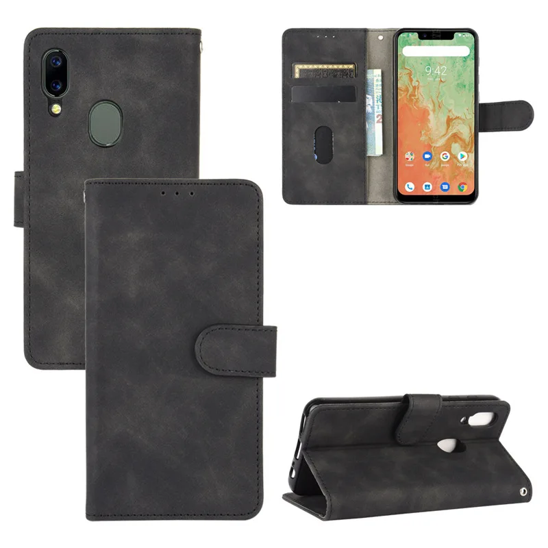 

Ultra Thin Suede Leather Wallet Case For UMIDIGI Power 5 BISON A11 GT A9 A7 Pro A3X S5 Pro Flip Cover Strong Magnet, 5colors
