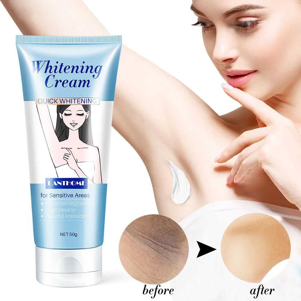 

50g Whitening Body Cream Underarm Armpit Leg Knee Private Parts Brightening Melanin Remover Black Skin Whitening Cream