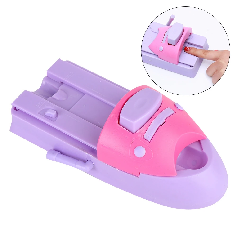 

Manual Nail 3d Art DIY Printer Machine with 6pcs Metal Stamping Plates Manicure Nail Color Draw Polish Nail Printer Set Tool, Pink