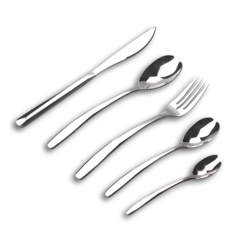 

Luxury Silverware Set Stainless Steel Knife Spoon Fork Cutlery Set For Home Kitchen Wedding Christmas Gift, Sliver