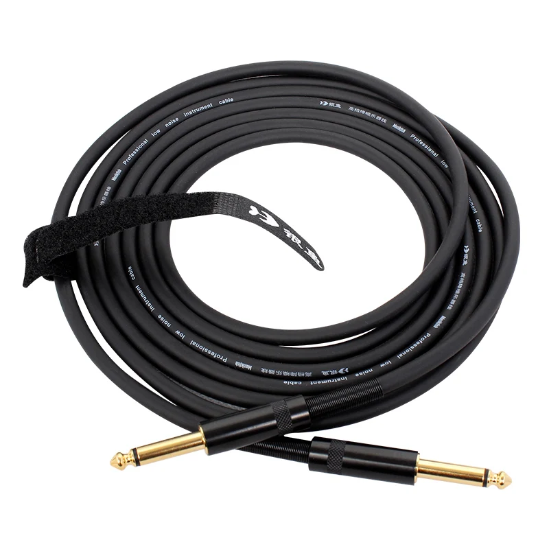 

DDP RTS 20ft 6m Straight 22AWG 6.35mm 1/4 Inch instrument cable guitar for Electric Guitar