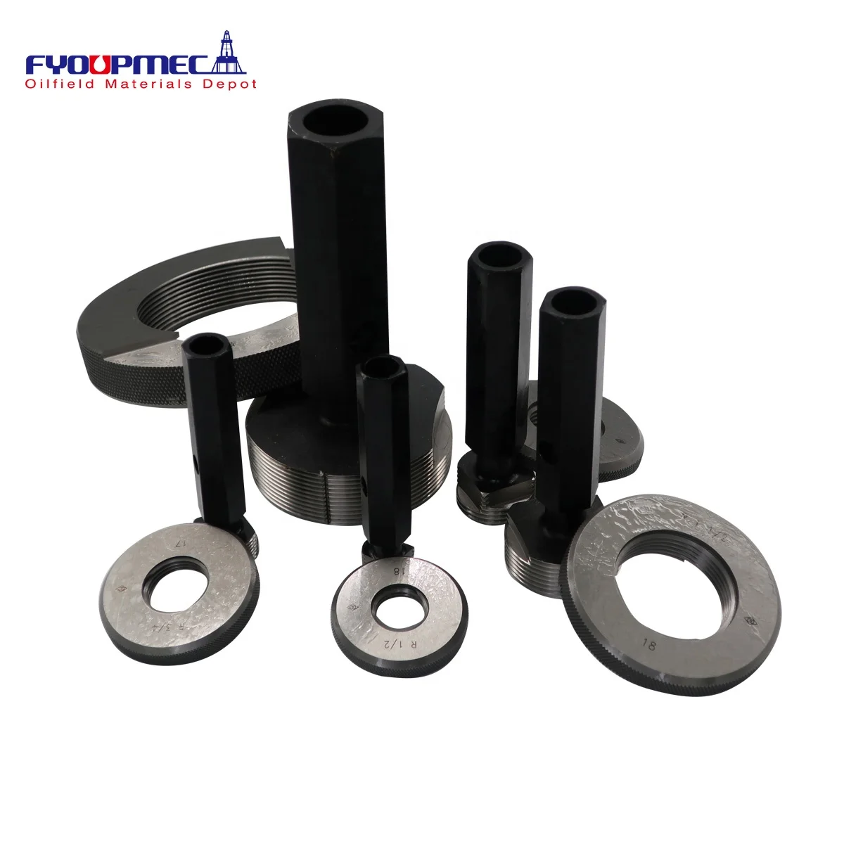 

R 10" Ring & Plug Thread Gauges - PIPE THREAD GAGES SEALED WITH THREAD