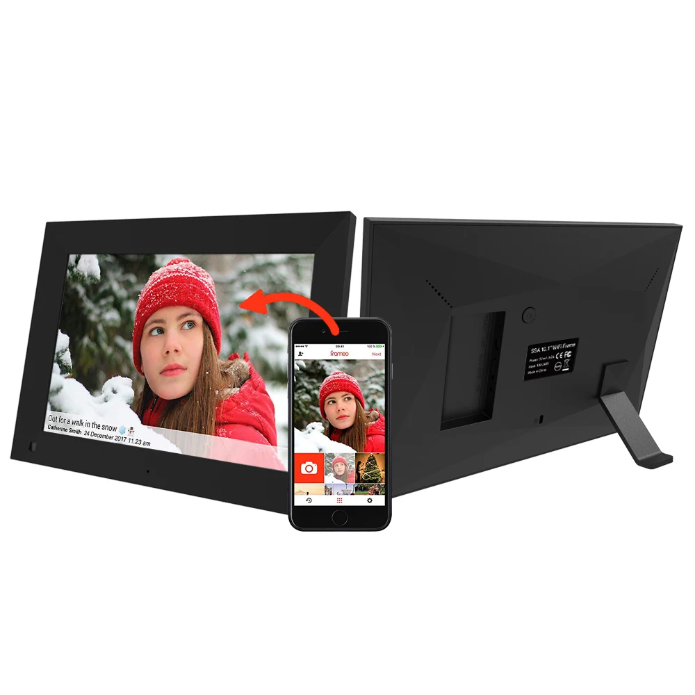 10.1 pouces Cadre Photo Num&eacute;rique &Eacute;cran Tactile Envoyer Des Photos par APP - ANKUX Tech Co., Ltd