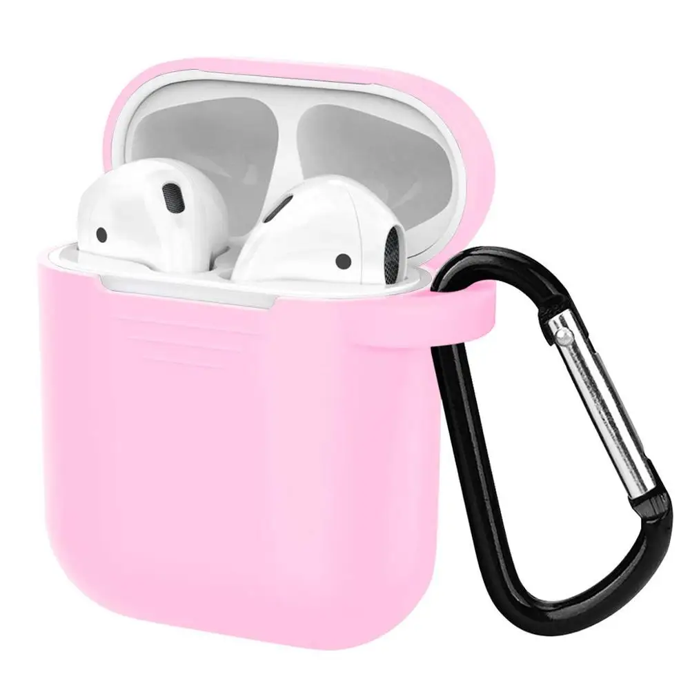 

custom logo earphone charging silicone protector case for airpods