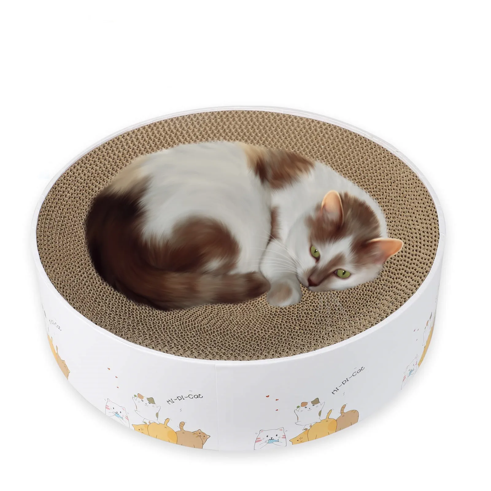 

Round Cat Scratching Post Scratcher Cardboard Bed for Cat Scraper Durable Scratching Pads Board Cat Toy Furniture Sofa Protector