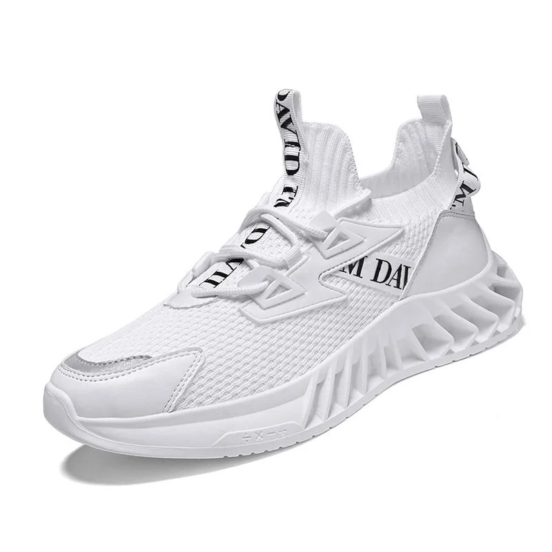 

New Fashion Running Men Sneakers Sports Men's Casual Shoes, Black and red,black and brown,orange