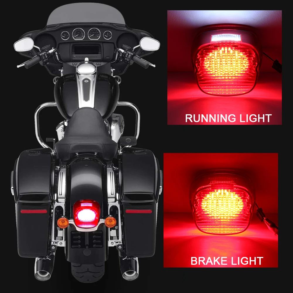 New style Rear Tail Lights Motorcycle Taillights Brake Running Compatible with Motorcycle