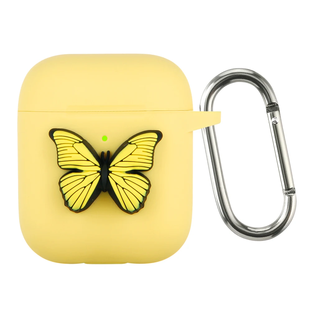 

3D High Quality Keychain Black Red White Color Soft Case For Airpods 1 2 pro