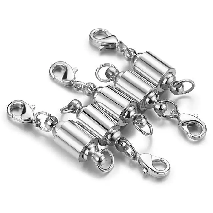 

Magnetic clasps for jewelry with lobster clasp connect bracelet jewelry 40mm magnet buckle for jewelry making, Color