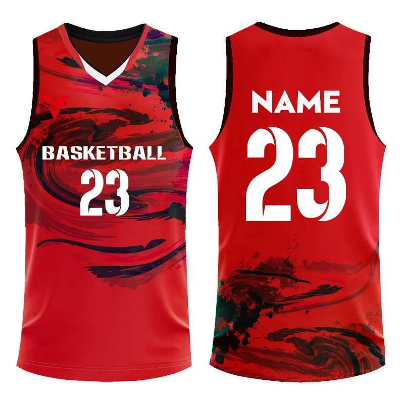 

Wholesale Custom Polyester Cheap Basketball Jersey Breathable Basketball Wear Basketball Shirts Team Uniform For Men'S F5513