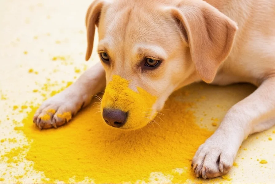 Golden paste mixture for dogs with turmeric