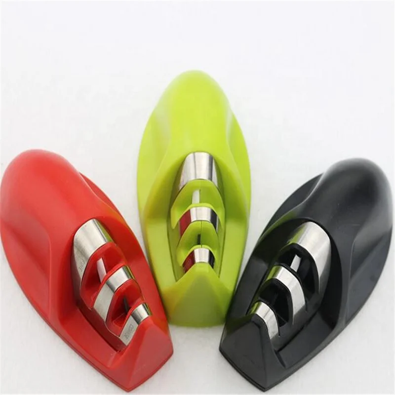 

Non-slip Knife Sharpener Sharpening Stone Portable Kitchen Grinder knives Sharpener Stages stone Kitchen Accessories