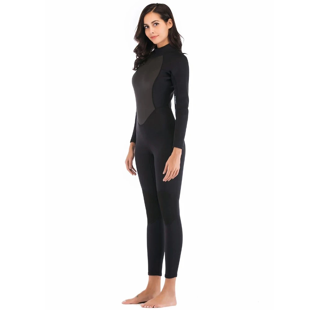 

Funfishing wholesale OEM Thick and keeping warm neoprene nylon women swimming diving suit wet suit