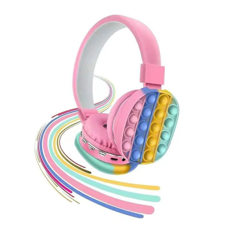 

Wholesale Macaron Color Pink Wireless Sports Headset & Headphones