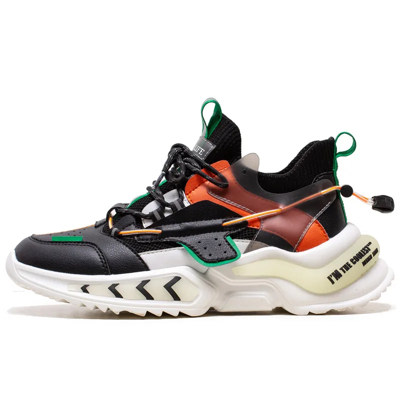 

MOQ 1 pair new design Multi color stitching new fasion trend sport shoes footwear casual man, White/black/grey