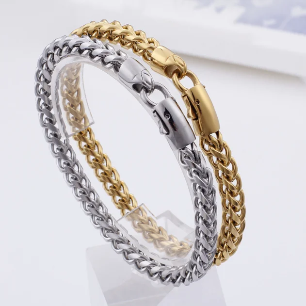 

Stainless steel men's accessories wholesale fashion keel overbearing bracelet