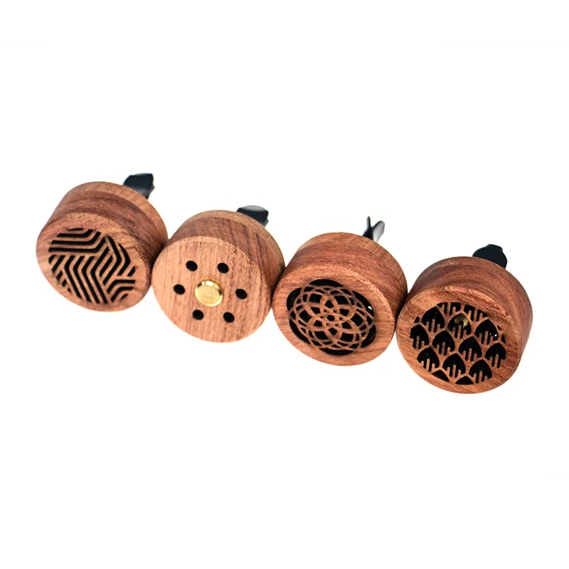 

Mini Essential Oil Diffuser for Car with Vent Clip, Wooden