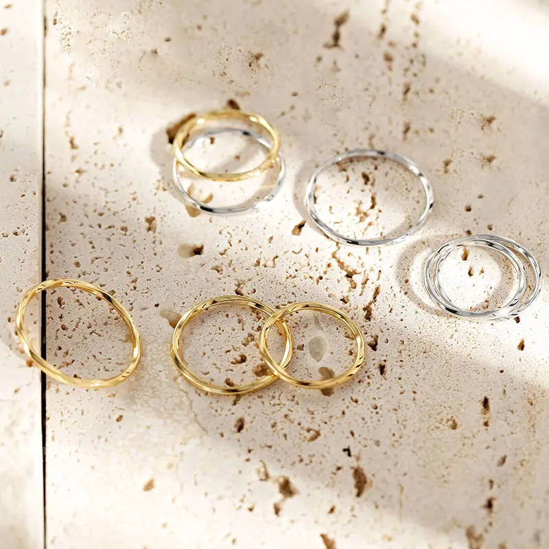 

Wholesale 925 Sterling Silver Mobius Twisted Ring Fine Costume Jewelry