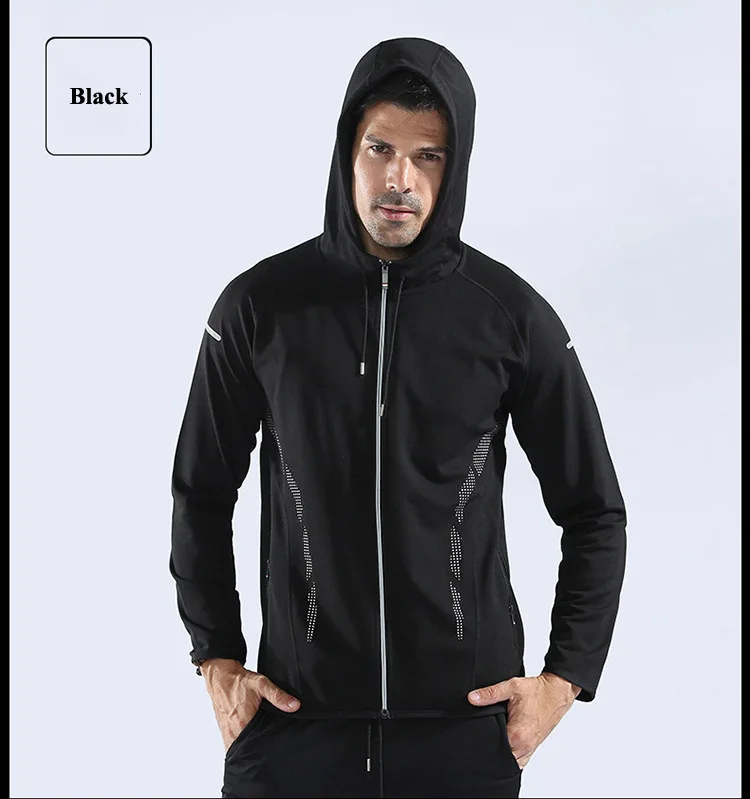 black jogging jacket