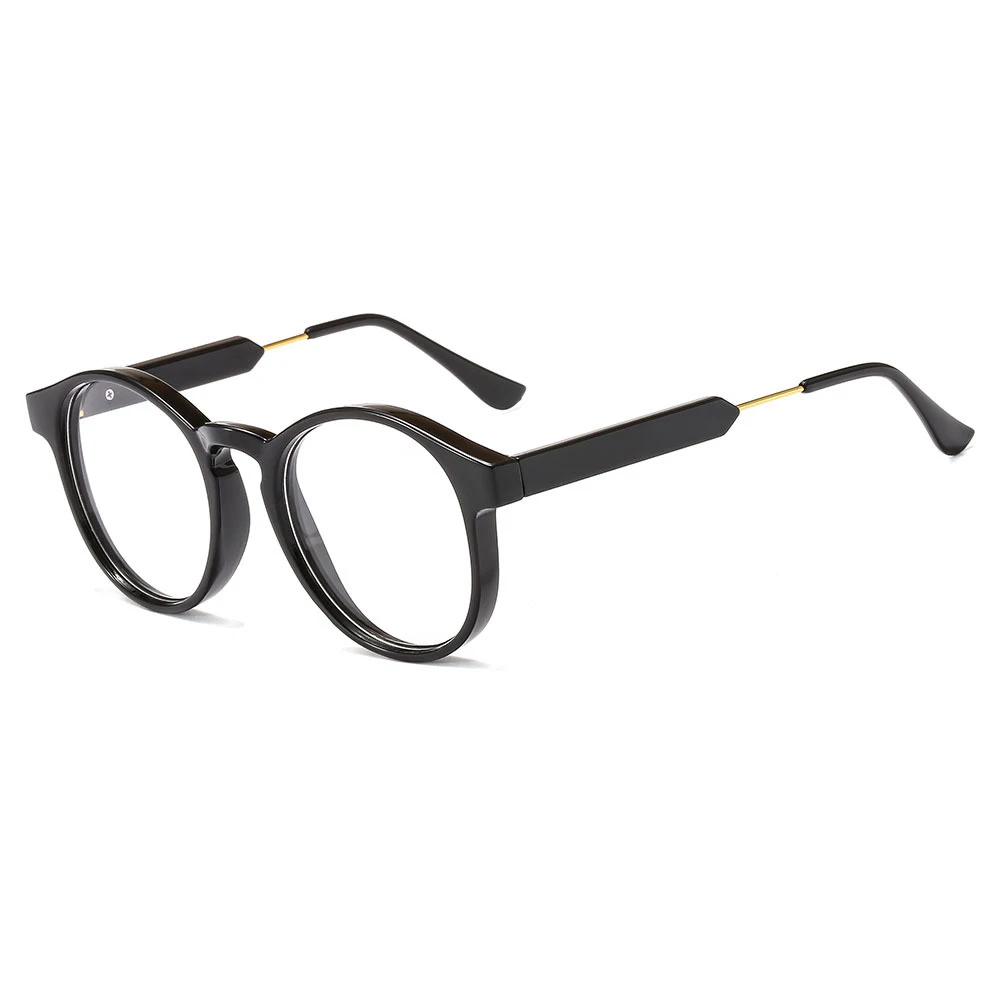 

OEM adults PC flat glasses frame fashion round glasses frame trend retro frame eyeglasses, 4 colors for choice