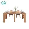 American country style houseware furniture foldable wood family meeting dining table