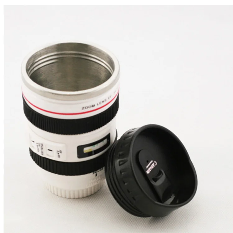 

Novelty Design Camera Lens Cup 24-105 Coffee Travel Mug Stainless Steel Leak-Proof, Customized color