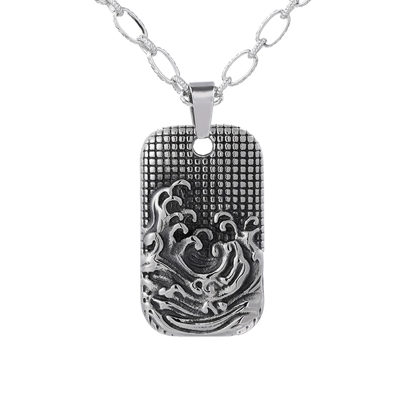 

Factory Wholesale Stainless Steel 316L carve brand Pendant Necklace, Picture shows