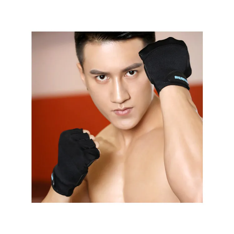 

Anti-slip weightlifting gloves exercise glove anti-cocoon breathable mesh design half-finger training gloves, Customized color accept